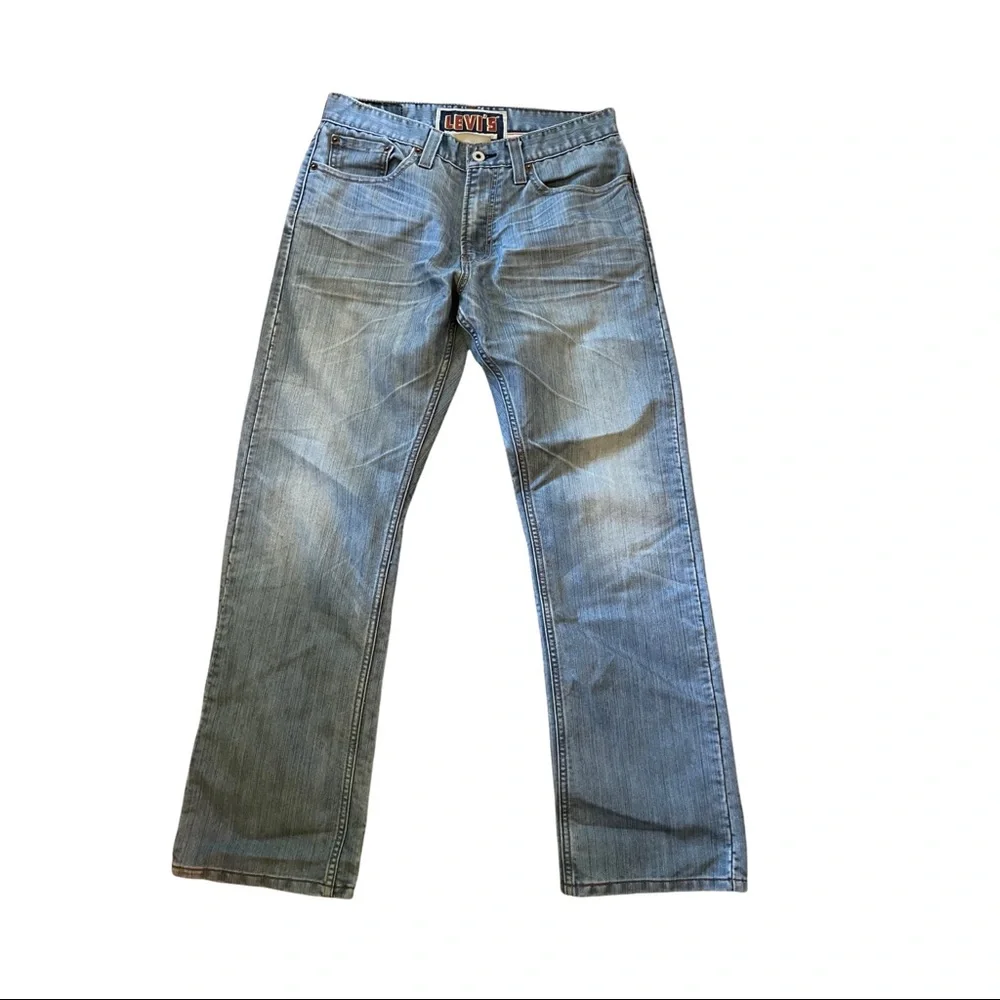 LEVI'S 514 Slim Straight denim blue jeans W32 L30